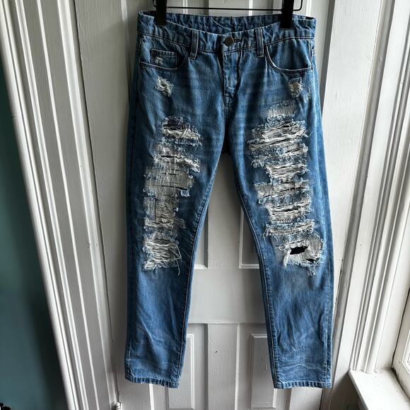 Blank NYC The Galaxy Distressed Straight Leg Jeans - Picture 2 of 11